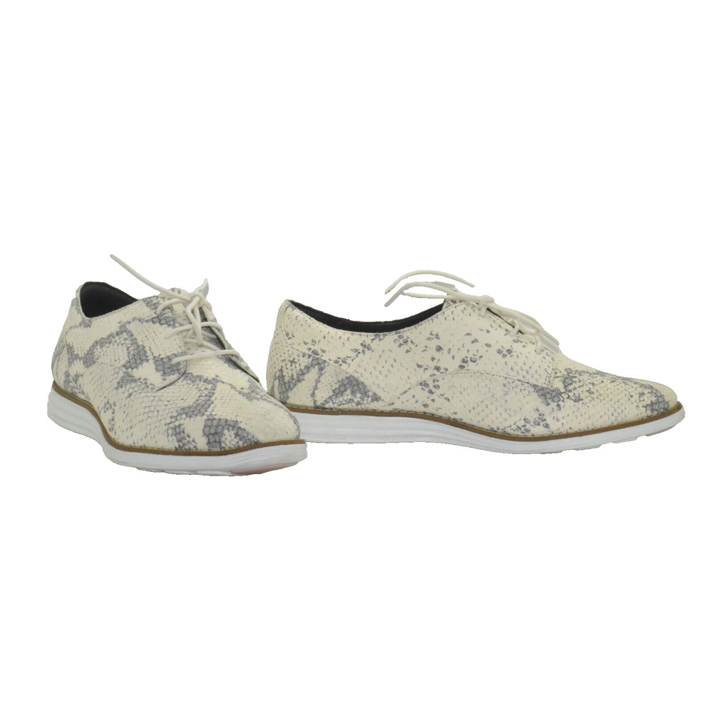 A8 Auth COLE HAAN Original Grand Chalk Python Print Oxford Shoes W16197 Sz 8.5 B
